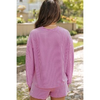 Phalaenopsis Bubble Gum Rabbit Sequin Graphic 2pcs Outfit - L thumbnail