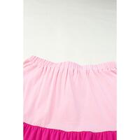 Azura Exchange Tiered Drawstring Maxi Skirt - L thumbnail