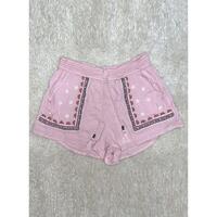 Azura Exchange Embroidered Floral Tasseled Shorts - M thumbnail