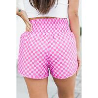 Azura Exchange High Waisted Plaid Athletic Shorts - M thumbnail
