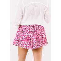 Azura Exchange Leopard Print Flutter Shorts - S thumbnail