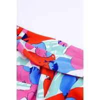 Azura Exchange Belted Floral Print Shorts - 6 US thumbnail