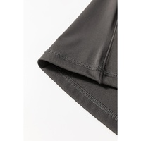 Dark Grey V Shape High Waist Flared Leggings - S thumbnail