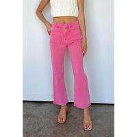 Azura Exchange Flare Leg Raw Hem Jeans - 14 US thumbnail