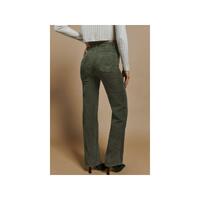 Azura Exchange Green High Waist Square Pockets Corduroy Pants - L thumbnail