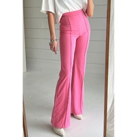 Sachet Pink High Waist Central Seam Flared Pants - L thumbnail