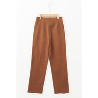 Chestnut Solid Color Double Breasted Straight Leg Pants - L thumbnail