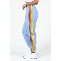 Light Blue Counting Rainbows High Waist Sweatpants - L thumbnail