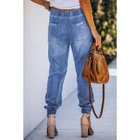 Azura Exchange Distressed Denim Joggers - M thumbnail