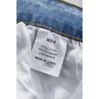 Azura Exchange Distressed Jeans with Buttoned Pockets - S thumbnail