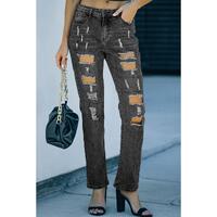 Azura Exchange Buttoned Pockets Distressed Jeans - 2XL thumbnail