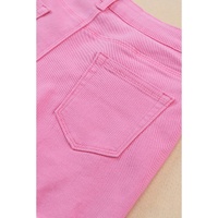 Rose Solid Color Distressed Denim Shorts - 10 US thumbnail