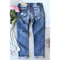 Azura Exchange Heart Patchwork Jeans - 8 US thumbnail