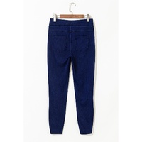 Ashleigh Blue Solid Color High Waist Stretchy Slim Fit Jeggings - XL thumbnail