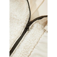 Jet Stream Zip-up Pocketed Hooded Sherpa Jacket - L thumbnail