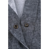Gray Vintage Washed Flap Pocket Button Shacket - XL thumbnail