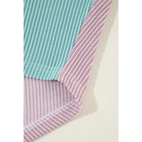Phalaenopsis Color Block Corded Buttoned Oversized Shacket - S thumbnail