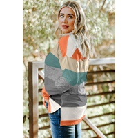 Green Stripe Plus Size Colorblock Pullover Top - 5X thumbnail