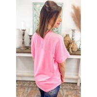 Bonbon Corded Patchwork Pocketed Plus Size T Shirt - 1X thumbnail