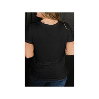 Black Mardi Gras Symbol Printed Crewneck Plus Size Tee - 3X thumbnail