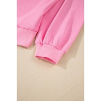 Pink Touch Down Rugby Football Embroidered Plus Size Sweatshirt - 4X thumbnail
