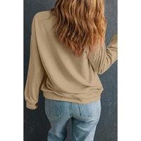 Apricot Halloween Leopard Pumpkin Print Plus Size Sweatshirt - 4X thumbnail