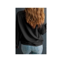 Black Bow Pattern Drop Shoulder Plus Size Sweatshirt - 3X thumbnail