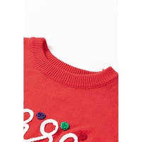 Fiery Red Merry Graphic Christmas Plus Size Sweater - 4X thumbnail