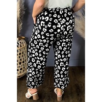 Azura Exchange Leopard Leopard Print Wide Leg Pockets Plus Size Pants - 4X thumbnail