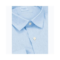 Bagutta Men's Light Blue Linen  Shirt - 42 IT thumbnail