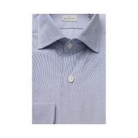 Bagutta Men's Light Blue Cotton Shirt - L thumbnail