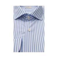 Bagutta Men's Light Blue Cotton Shirt - XL thumbnail