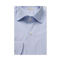 Bagutta Men's Light Blue Cotton Shirt - 2XL thumbnail