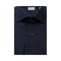 Bagutta Men's Blue Cotton Shirt - M thumbnail