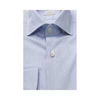 Bagutta Men's Light Blue Cotton Shirt - 2XL thumbnail