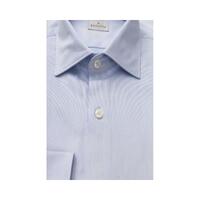 Bagutta Men's Light Blue Cotton Shirt - 2XL thumbnail