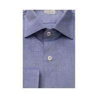 Bagutta Men's Light Blue Cotton Shirt - XL thumbnail