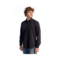 Baldinini Trend Men's Black Cotton Shirt - M thumbnail