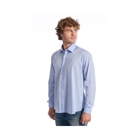 Baldinini Trend Men's Light Blue Cotton Shirt - L thumbnail