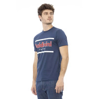 Round Neck Short Sleeve T-shirt with Front Print S Men thumbnail