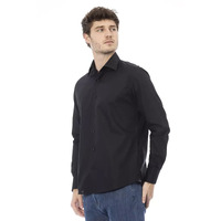 Regular Fit Italian Collar Shirt with Button Front Closure and Cuffs 41 IT Men thumbnail