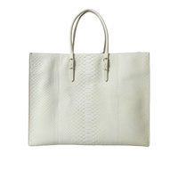 Balenciaga Women's Chic Python Leather Tote in White & Yellow - One Size thumbnail