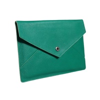 Dolce & Gabbana Women's Green Leather Handbag Clutch Mini Purse Pouch Tablet Case - One Size thumbnail