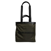 Dolce & Gabbana Men's Military Green Nylon Shoulder Strap Tote Bag - One Size thumbnail