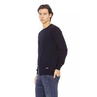 Baldinini Crewneck Sweater with Metal Monogram L Men thumbnail