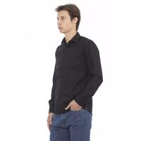 Baldinini Trend Men's Black Cotton Shirt - L thumbnail