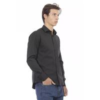 Baldinini Trend Men's Gray Cotton Shirt - XL thumbnail