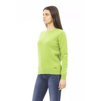 Baldinini Long Sleeve Crewneck Sweater with Monogram Detail M Women thumbnail