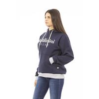 Front Logo Long Sleeve Fleece Hoodie with Maxi Front Pocket L Women thumbnail