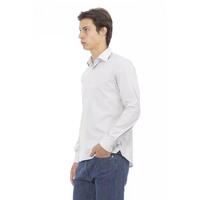 Baldinini Trend Men's Gray Cotton Shirt - XL thumbnail